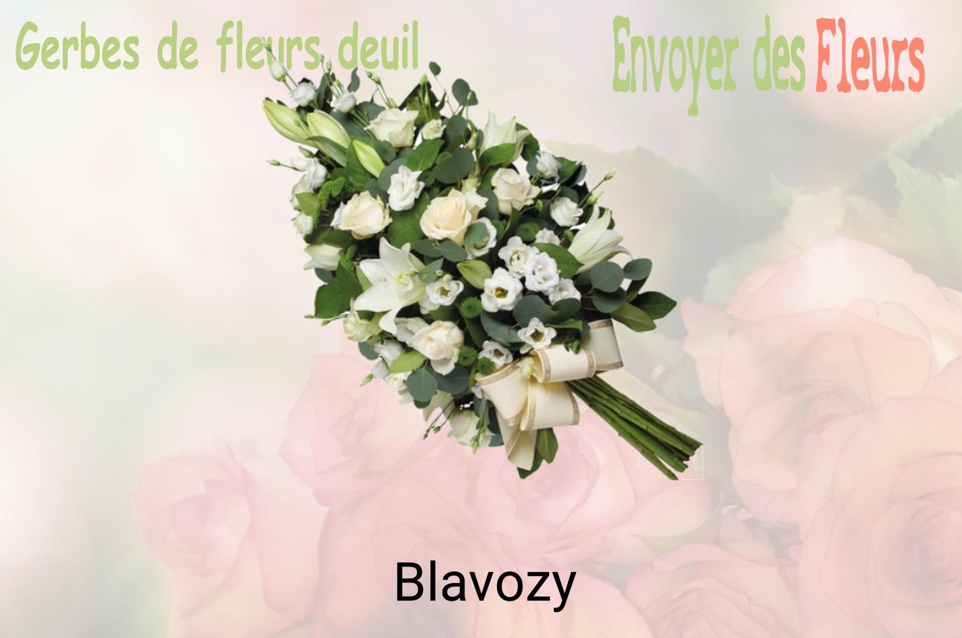 Gerbe de fleurs de deuil livrée à Blavozy